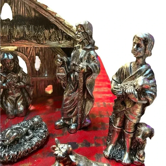 International Silver Co 11 Pc Nativity Set Christmas Decor offers welcome - Picture 4 of 9